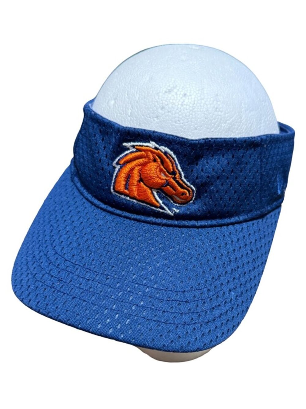 Vtg Boise State Broncos Visor BSU Football NCAA Zephyr the Z Hat Hook & Loop